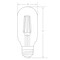 Feit Electric Feit T14 E26 (Medium) LED Bulb Amber Soft White 40 Watt Equivalence 1 pk T14/VG/LED - alternate 7